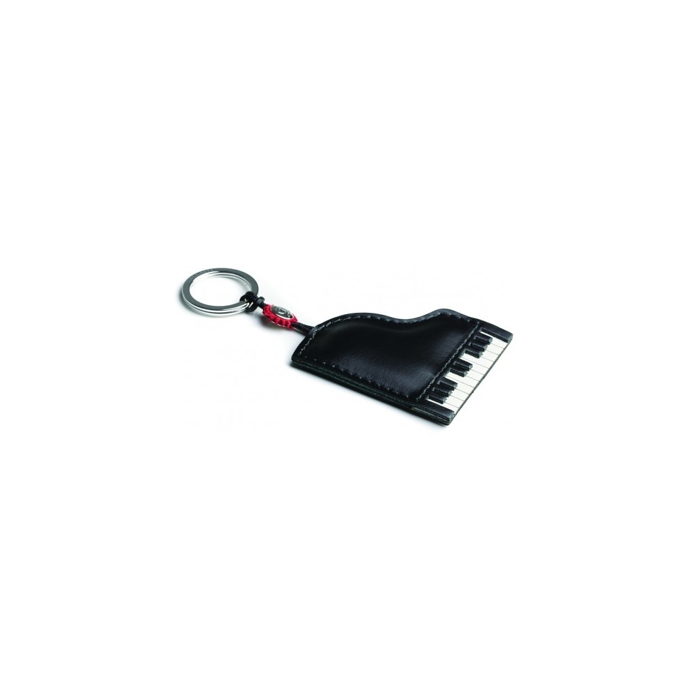 Italian Leather Keyring - Piano