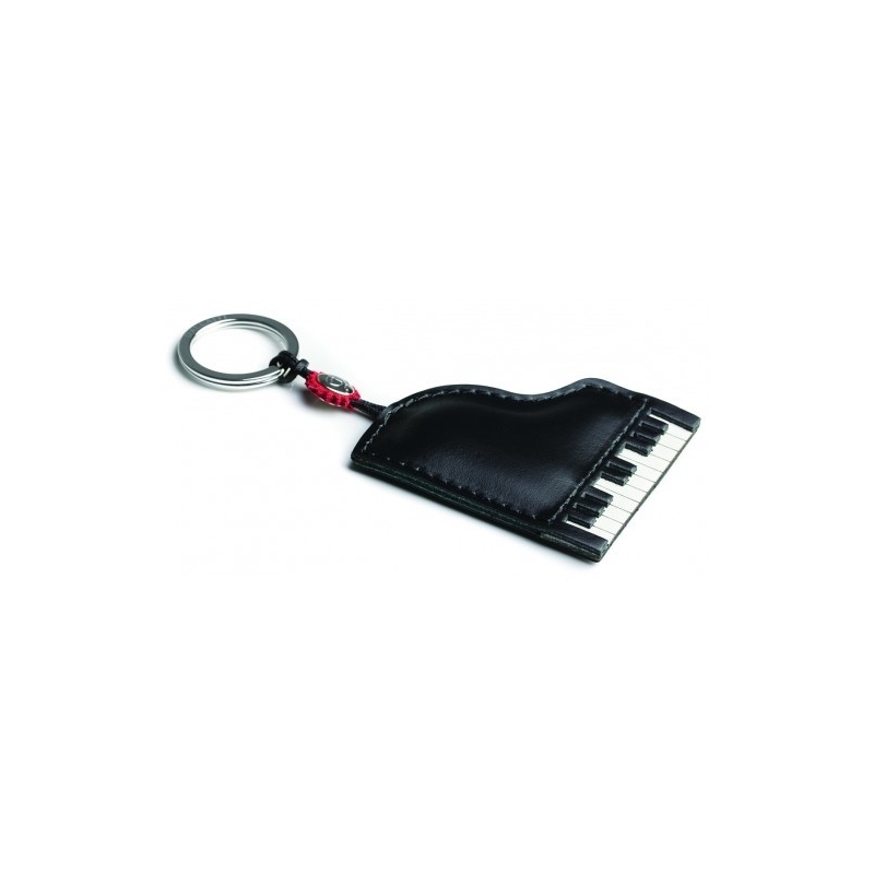 Italian Leather Keyring - Piano
