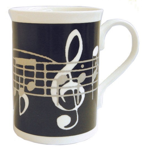 Mug Music Notes Black