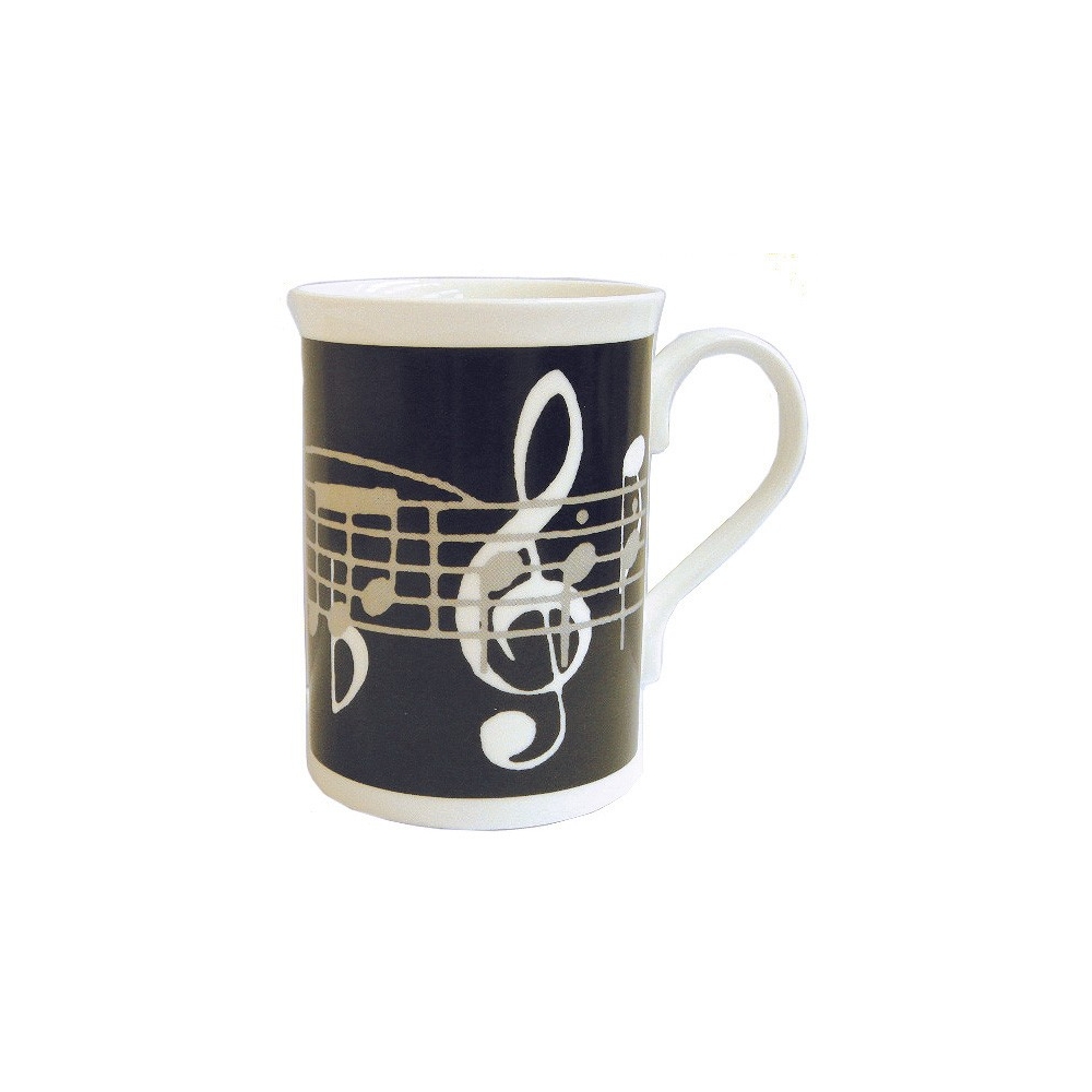 Mug Music Notes Black