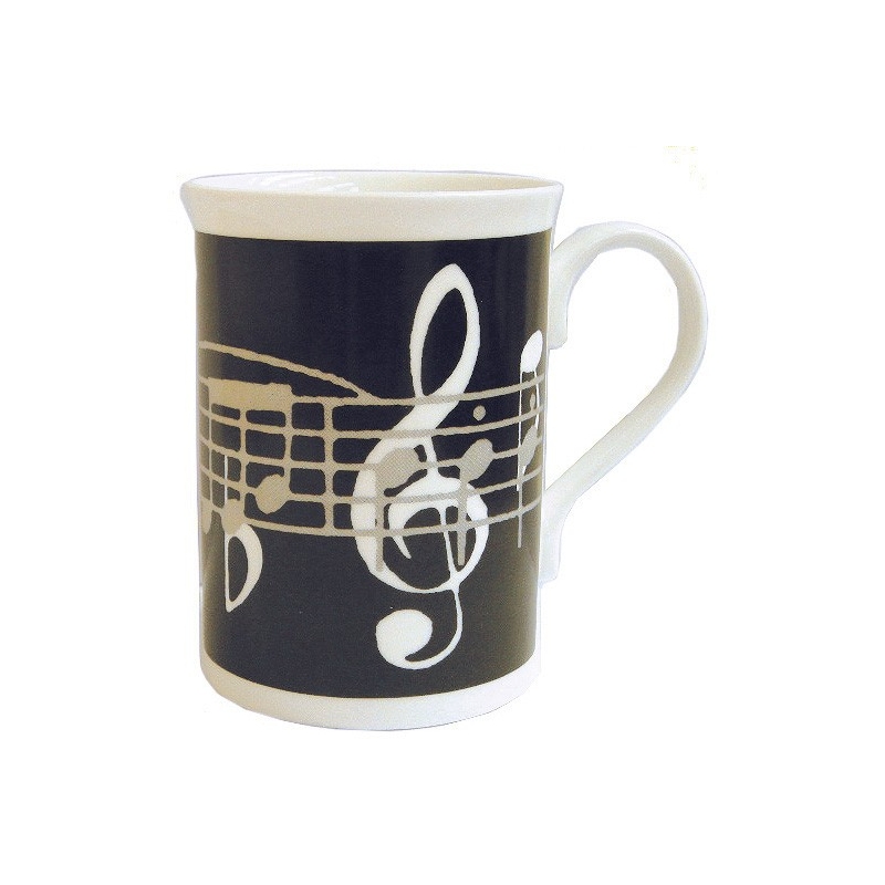 Mug Music Notes Black