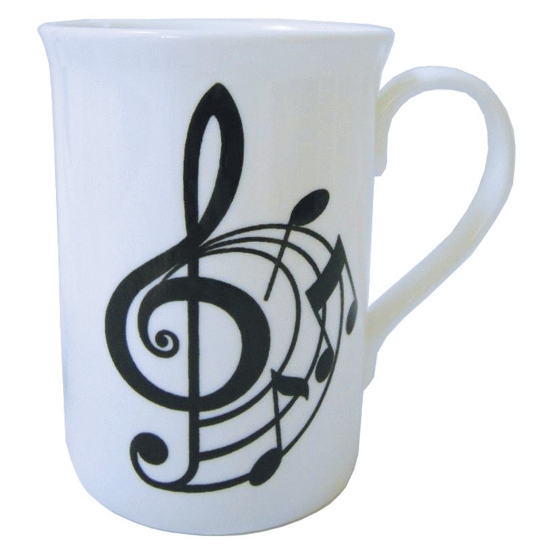 Music Gift Mug Spiral Treble Clef