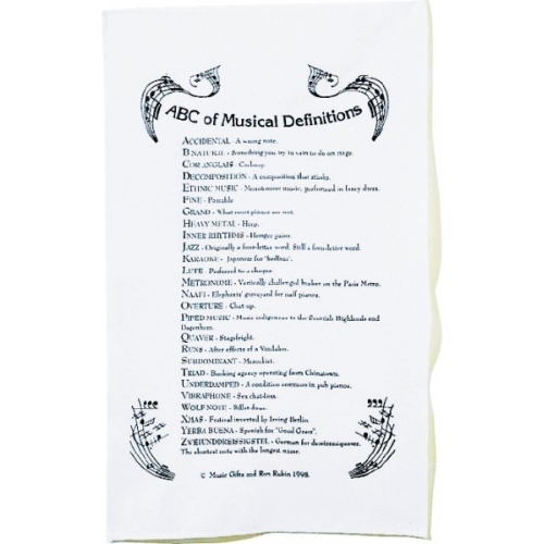 Tea Towel ABC Of Music
