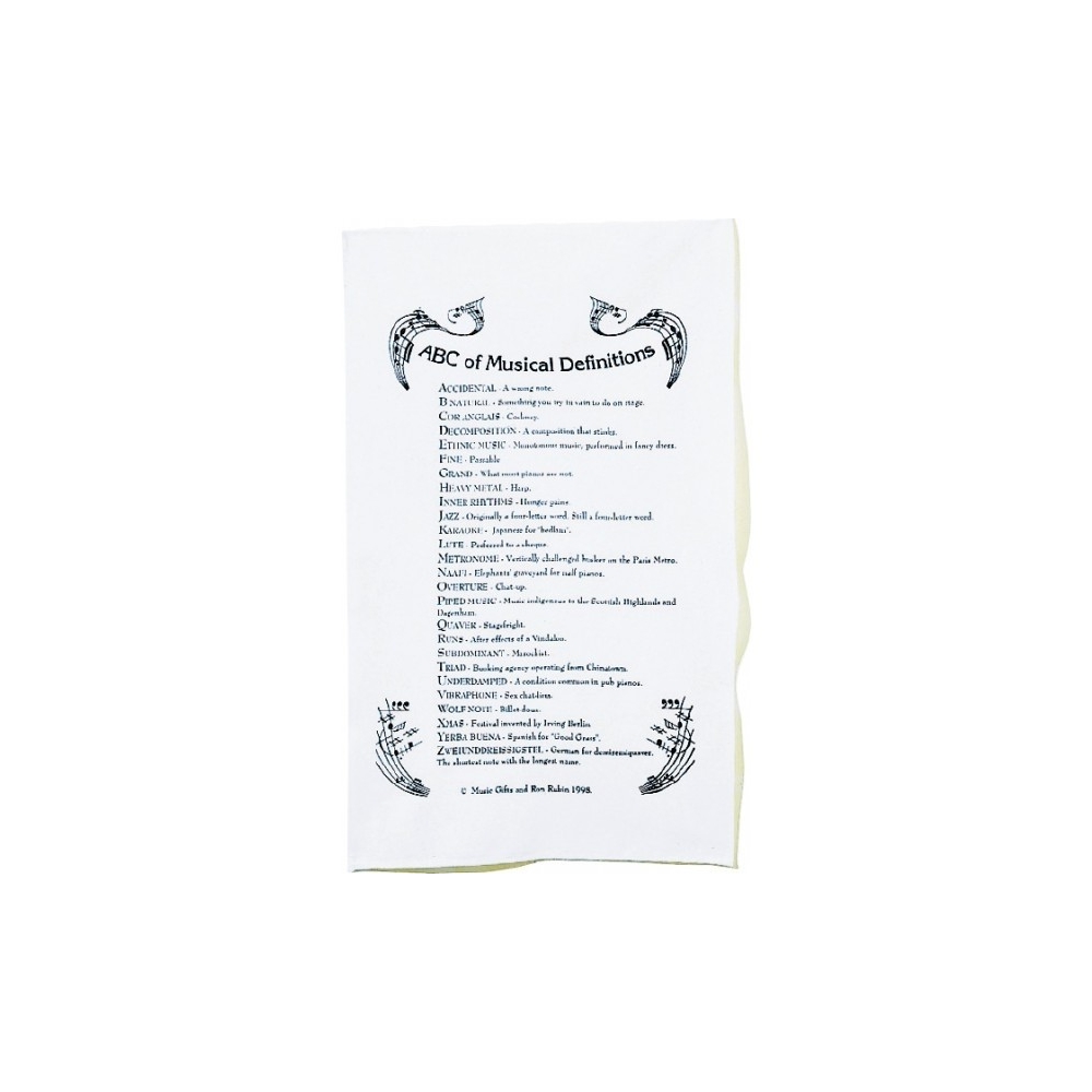 Tea Towel ABC Of Music