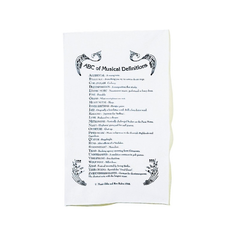 Tea Towel ABC Of Music