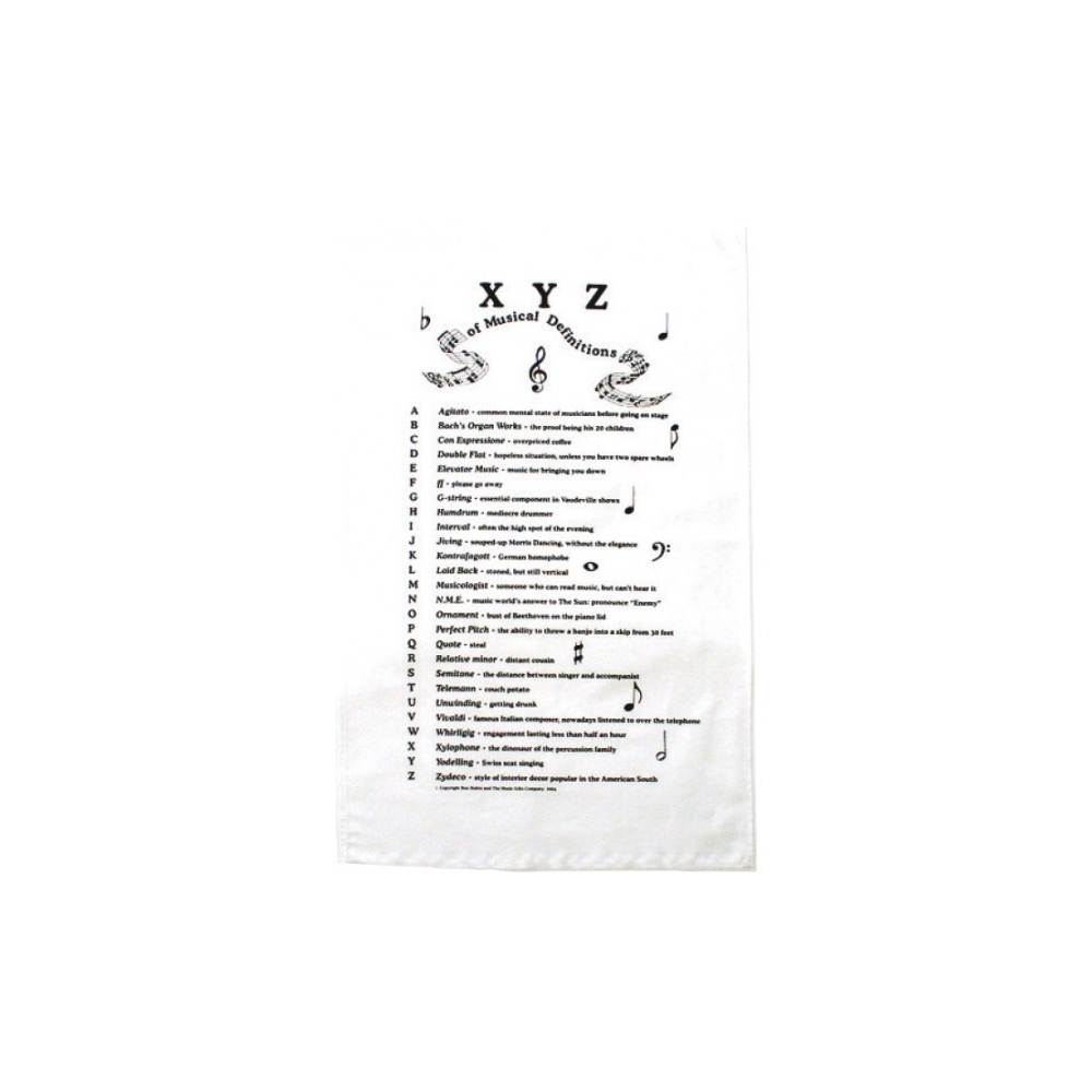 Tea Towel XYZ Of Music