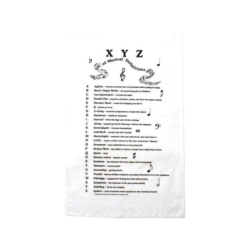 Tea Towel XYZ Of Music