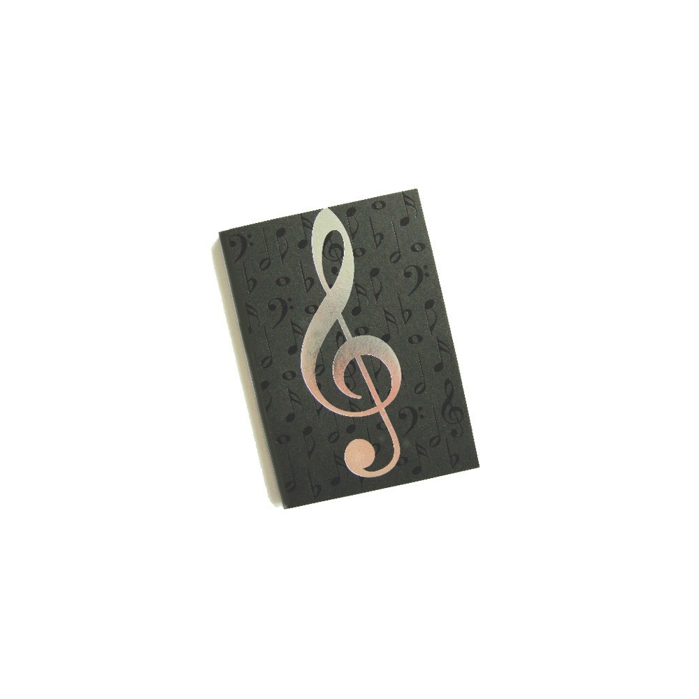 A6 Journal Black Notes Silver