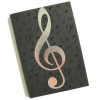 A6 Journal Black Notes Silver