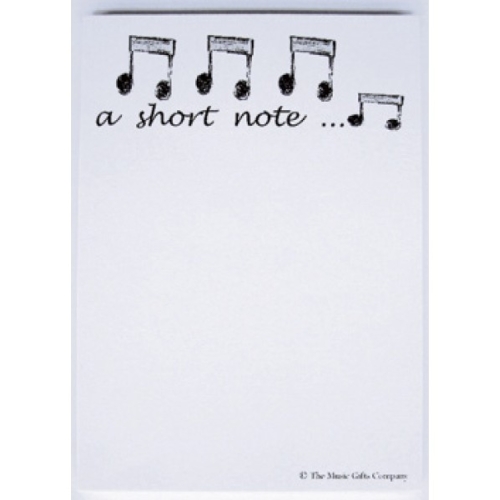 A6 Notepad A Short Note