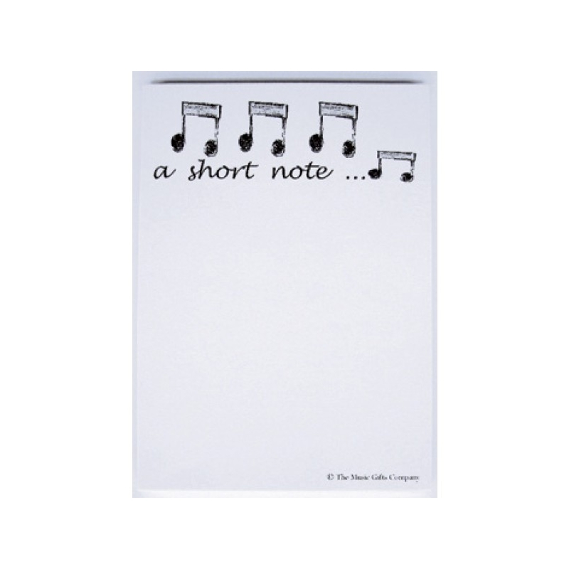 A6 Notepad A Short Note