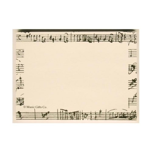 Post It Notes Mozart White/Black