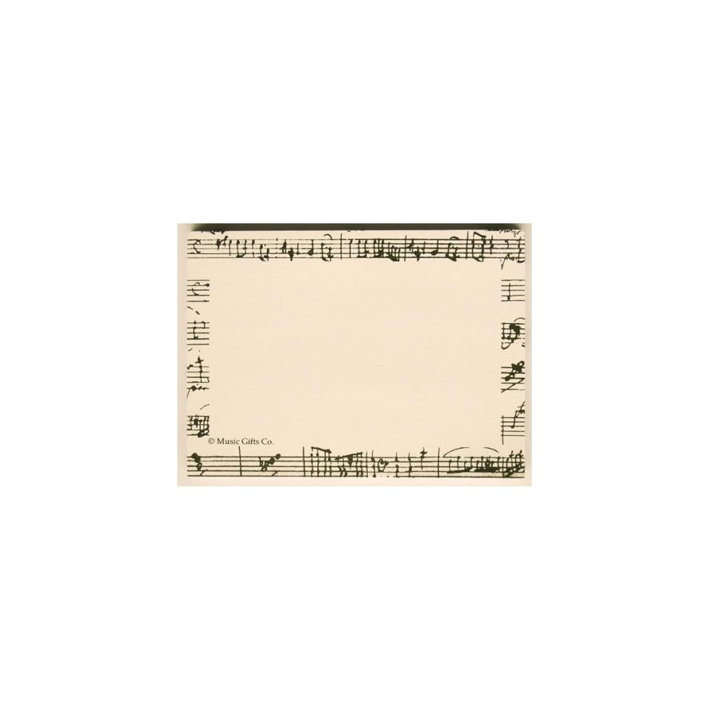 Post It Notes Mozart White/Black