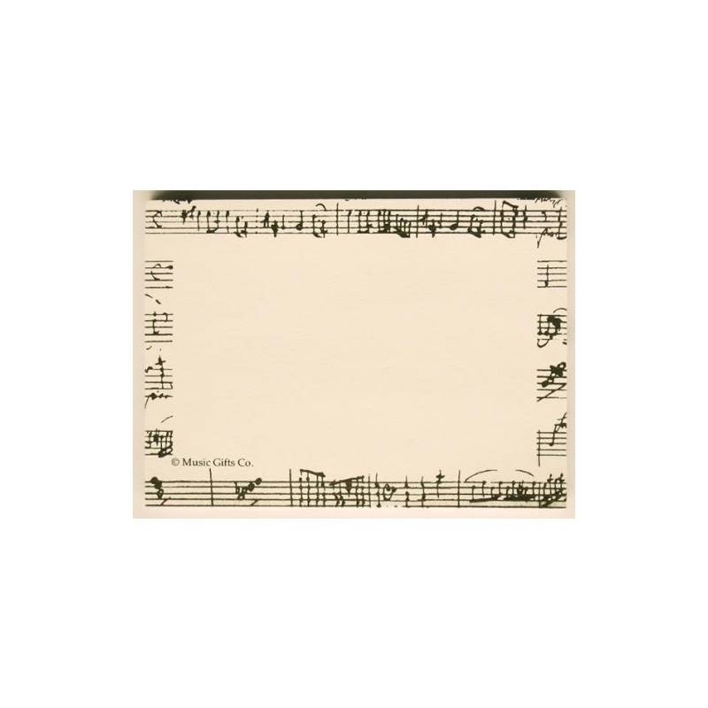 Post It Notes Mozart White/Black