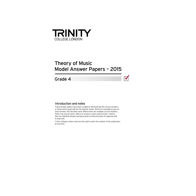 Trinity - Theory Model Answers (2015) Grade 4