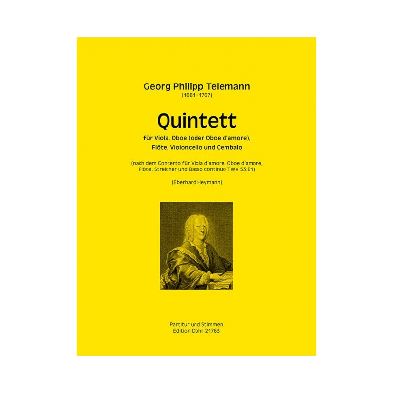 Telemann, Georg Philipp - Quintett E-Dur TWV 53:E1