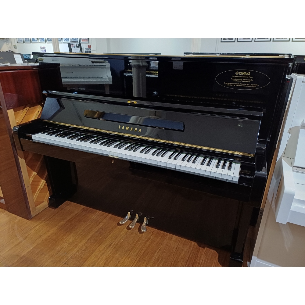 SOLD: Yamaha U1 Reconditioned Upright Piano in Black Polyester