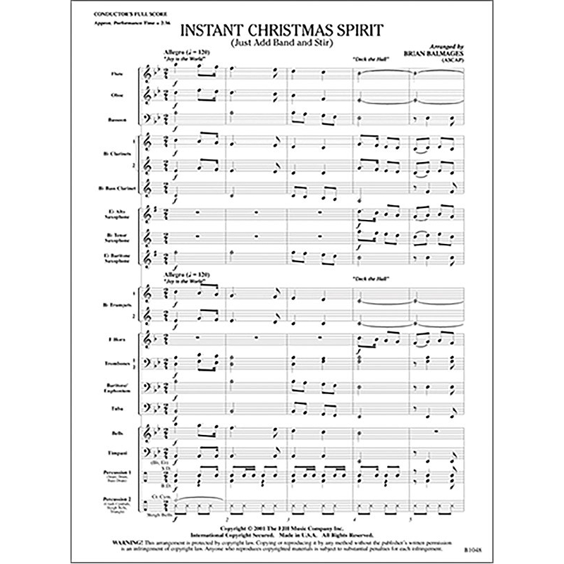 Brian Balmages - Instant Christmas Spirit
