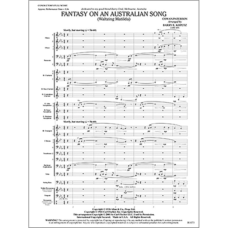 Barry E. Kopetz - Fantasy on an Australian Song