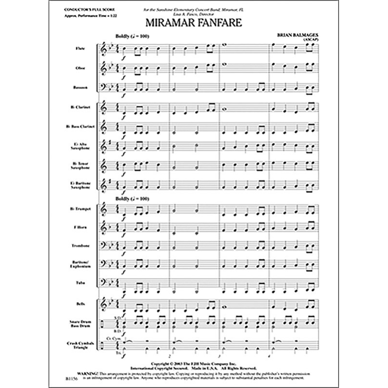 Brian Balmages - Miramar Fanfare