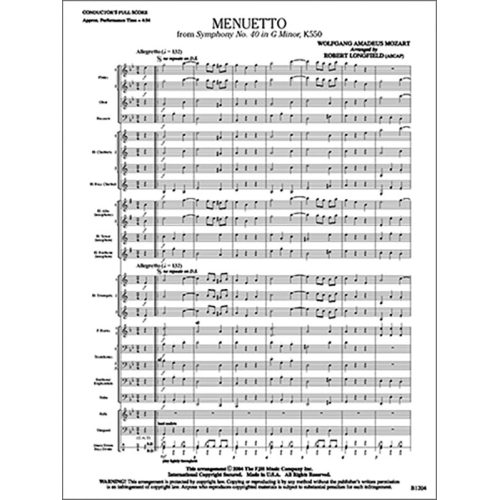 W.A Mozart - Menuetto from...
