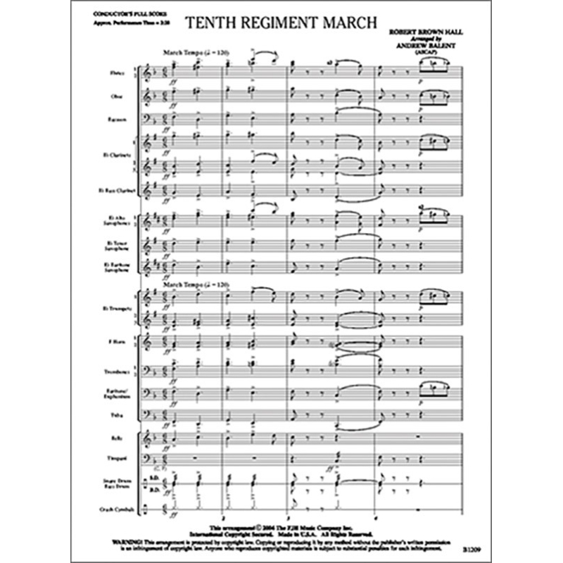 Tenth Regiment March (Concert Band)