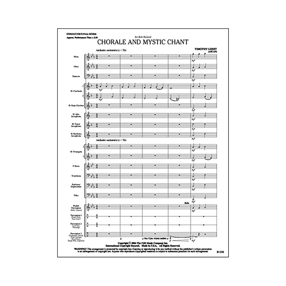 Timothy Loest - Chorale and Mystic Chant