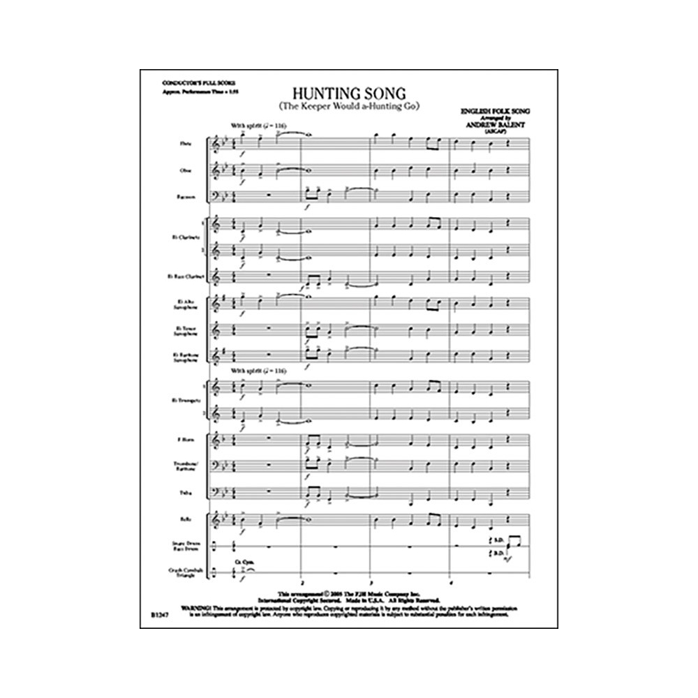 Hunting Song (The Keeper Would A-Hunting Go)