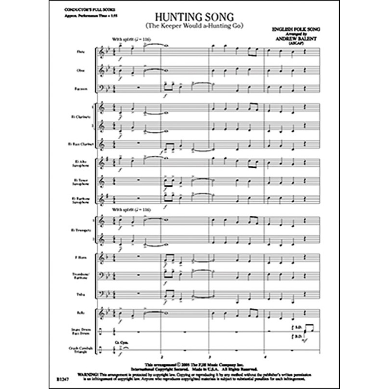 Hunting Song (The Keeper Would A-Hunting Go)