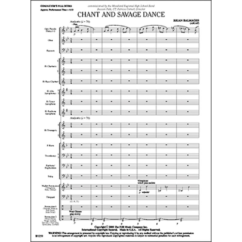Brian Balmages - Chant and...