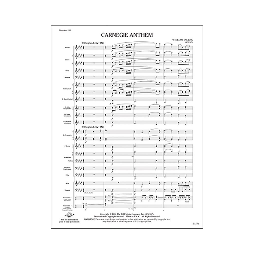 William Owens - Carnegie Anthem