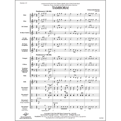 William Owens - Tambora!