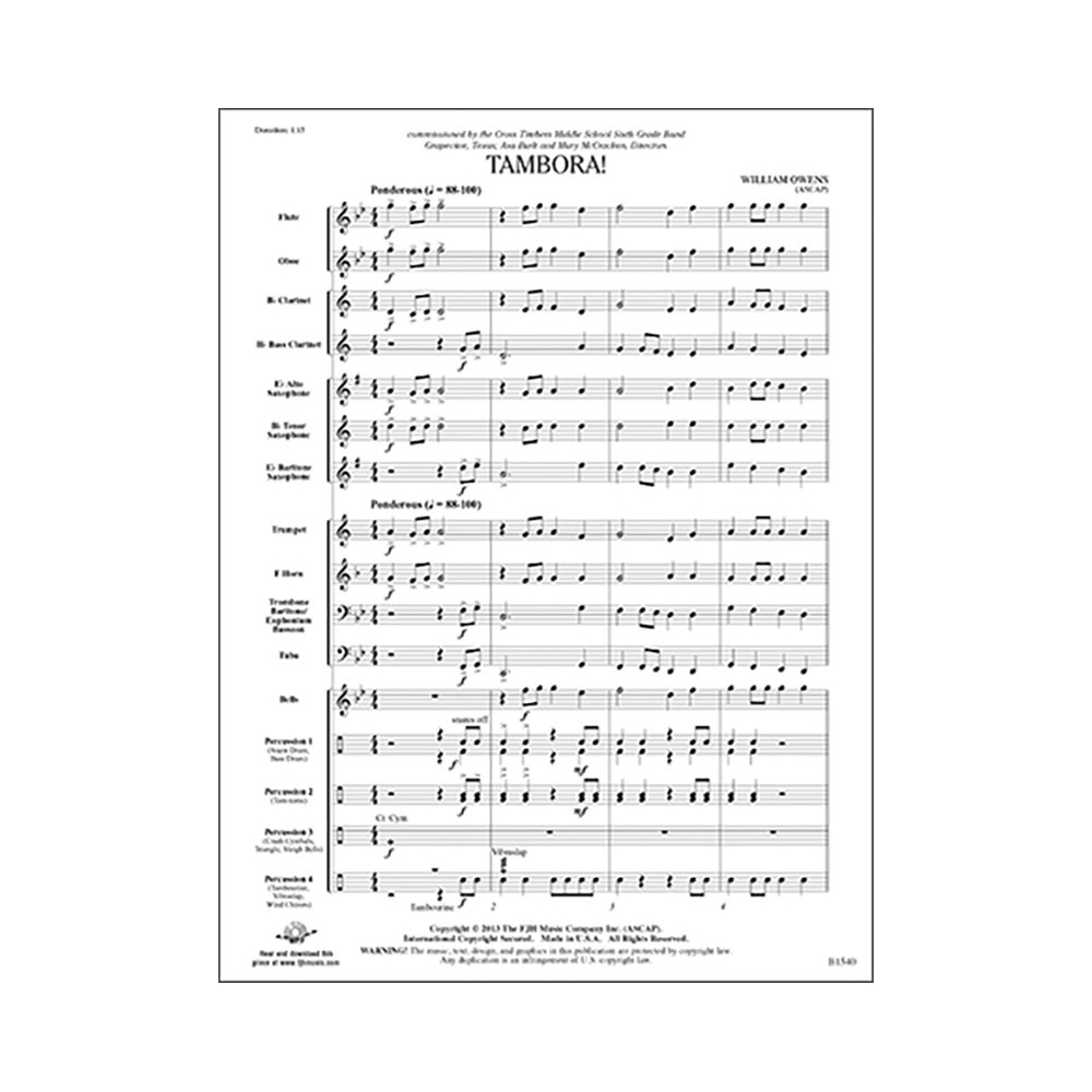 William Owens - Tambora!
