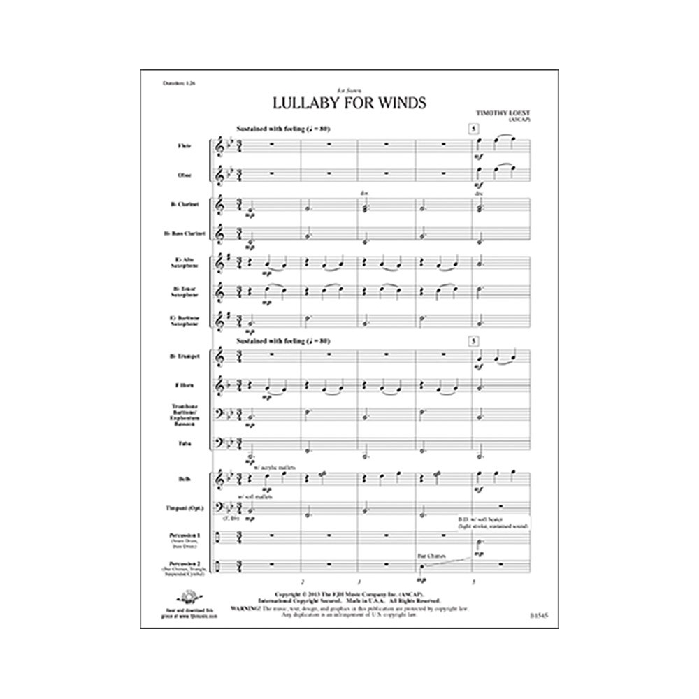Timothy Loest - Lullaby for Winds