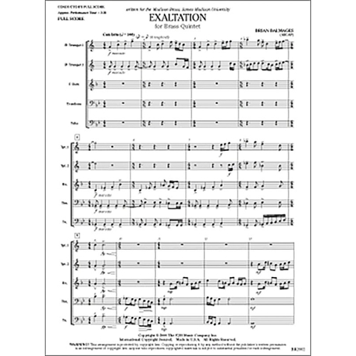 Brian Balmages - Exaltation