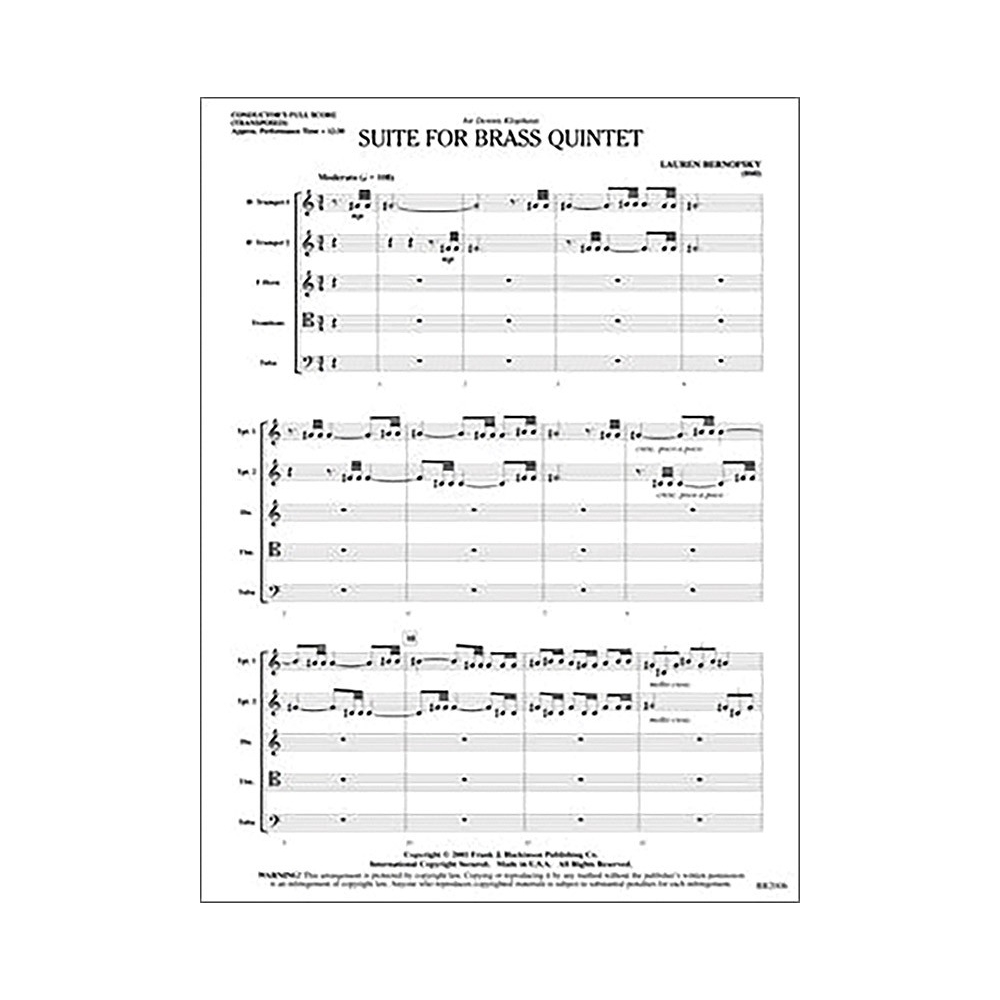 Lauren Bernofsky - Suite for Brass Quintet