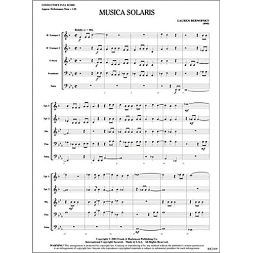 Lauren Bernofsky - Musica Solaris