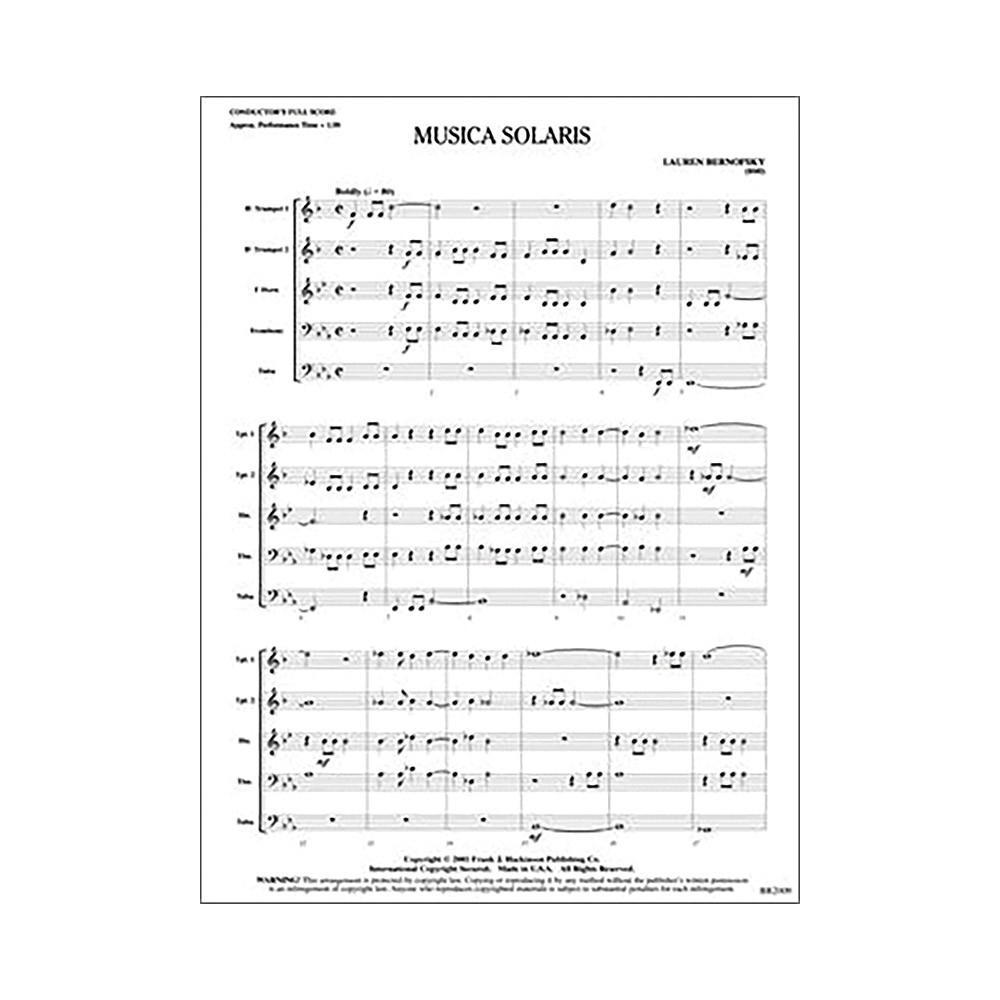 Lauren Bernofsky - Musica Solaris