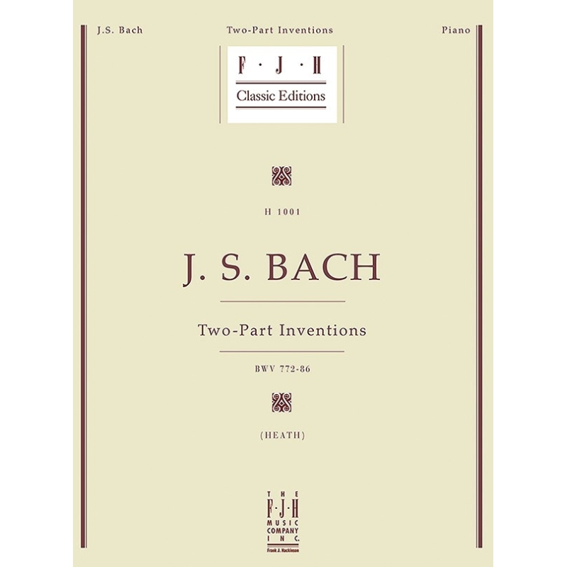 Bach, J.S - Two-Part Inventions BWV 772-786