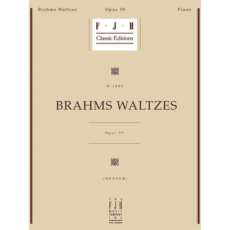 Johannes Brahms - Brahms Waltzes Op.39