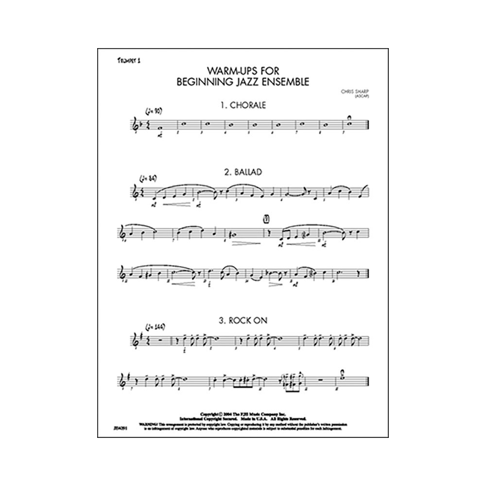 Warm-ups for beginning Jazz Ensemble