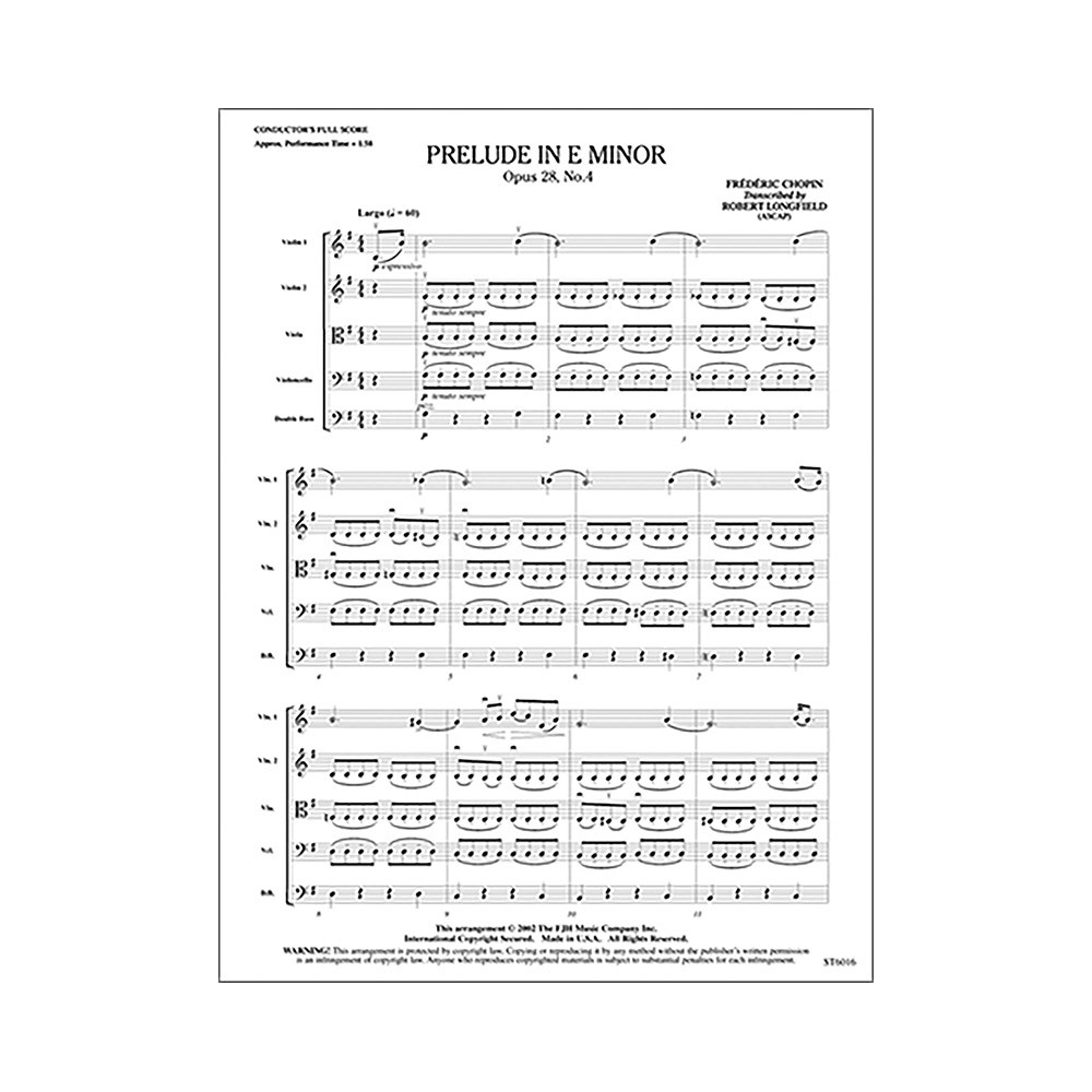 Frédéric Chopin - Prelude in E Minor