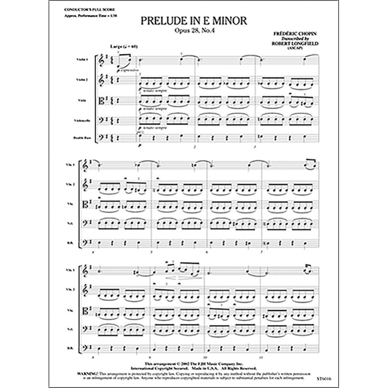 Frédéric Chopin - Prelude in E Minor