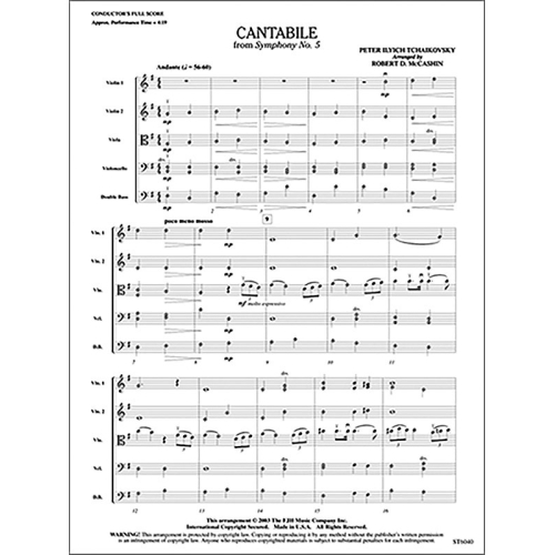 Cantabile (from Tchaikovskys Symphony No. 5)