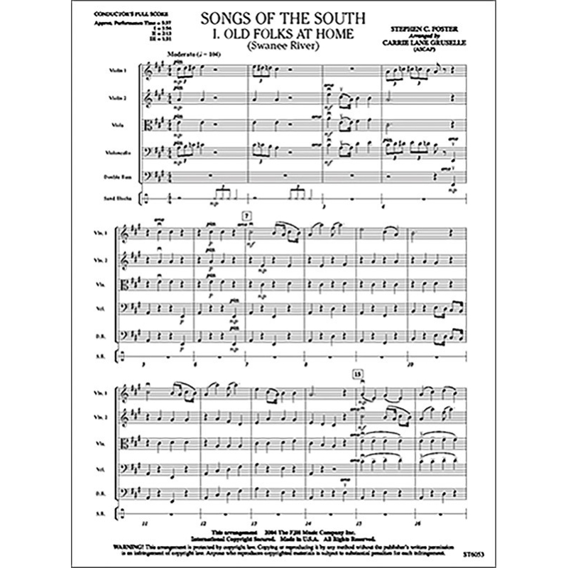 Stephen Foster - Songs Of The South