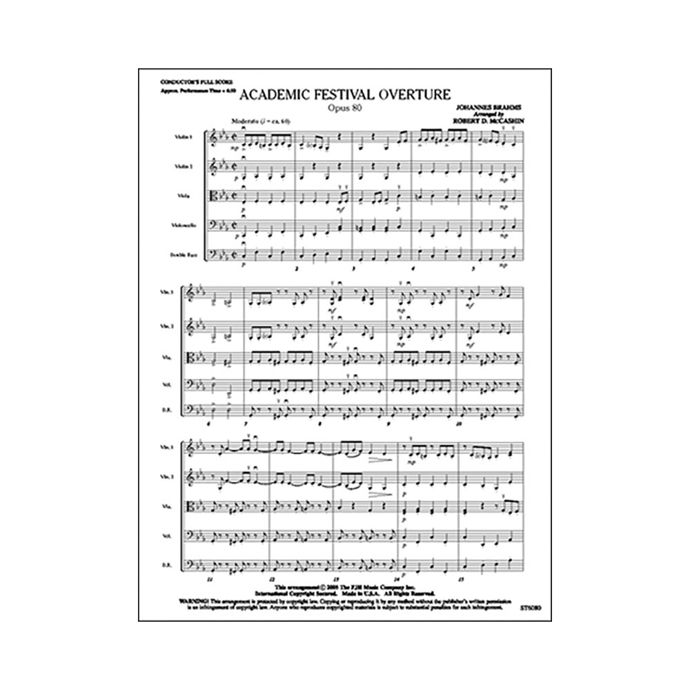 Johannes Brahms - Academic Festival Overture, Opus 80