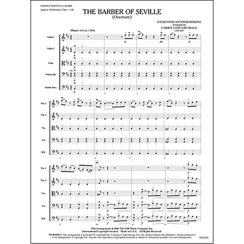 Gioachino Rossini - The Barber Of Seville Overture