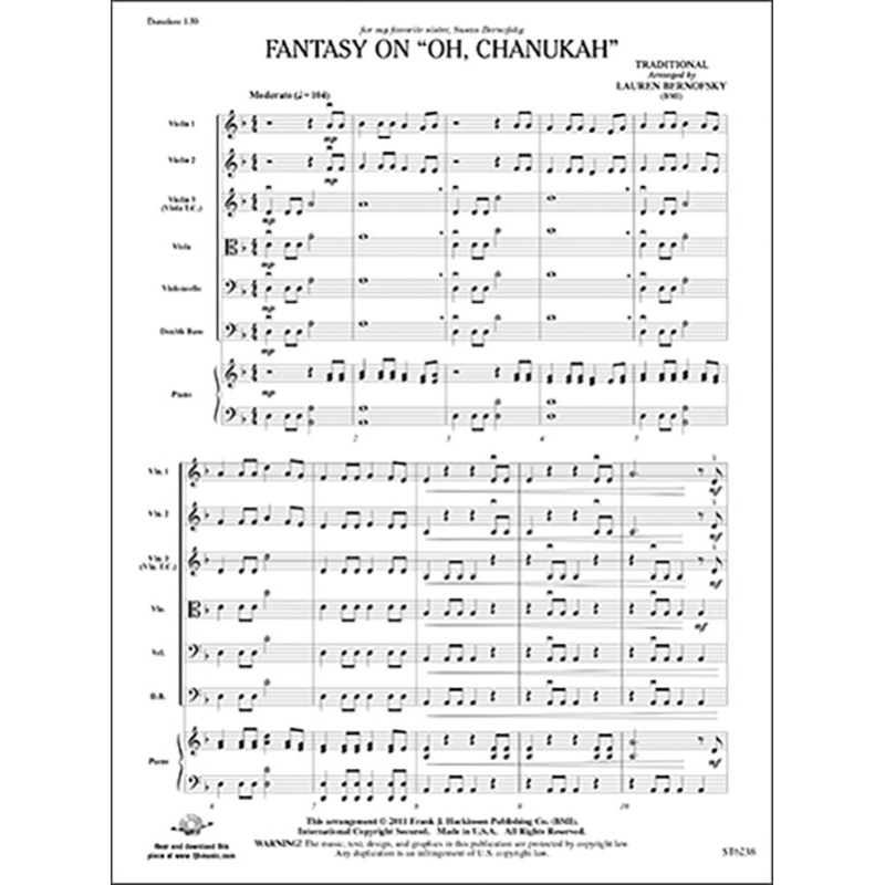 Lauren Bernofsky - Fantasy On Oh Chanukah