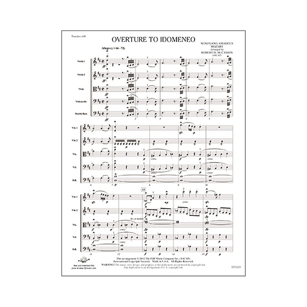 W.A Mozart - Overture to Idomeneo