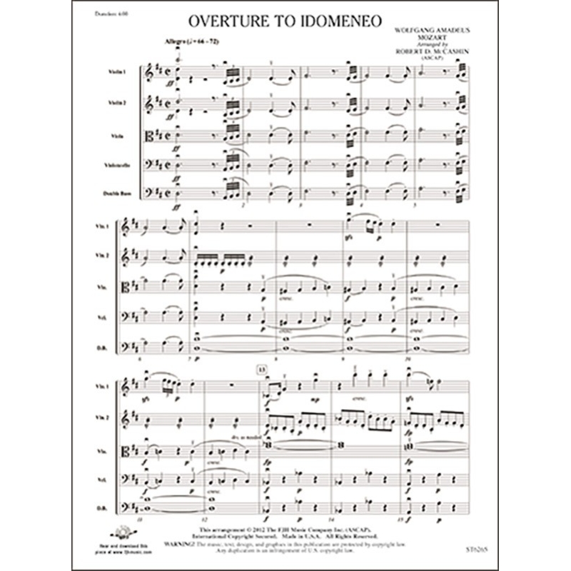 W.A Mozart - Overture to Idomeneo